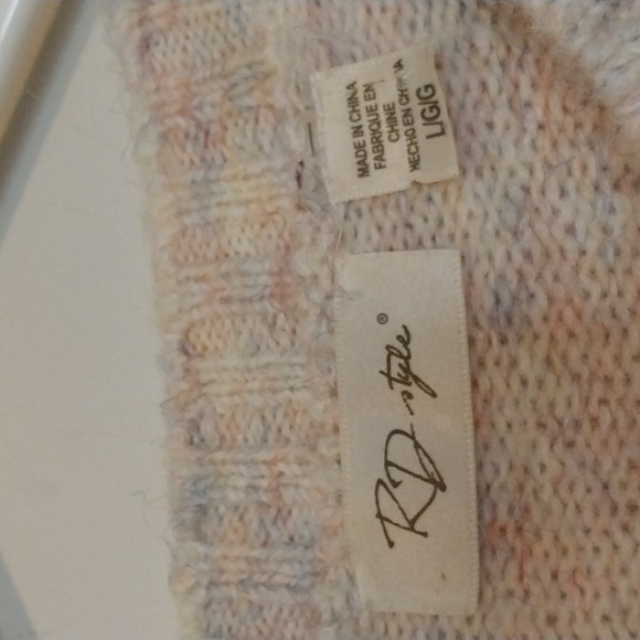 RD STYLE KNIT ROUND-NECK PULLOVER SWEATER SZ LARGE - Picture 3 of 8